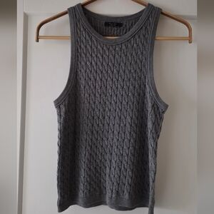 Massimo Dutti Charcoal Knit Sweater